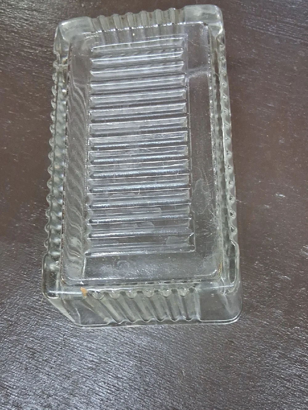 Vintage Glass Butter Dish- Anchor‎ Hocking